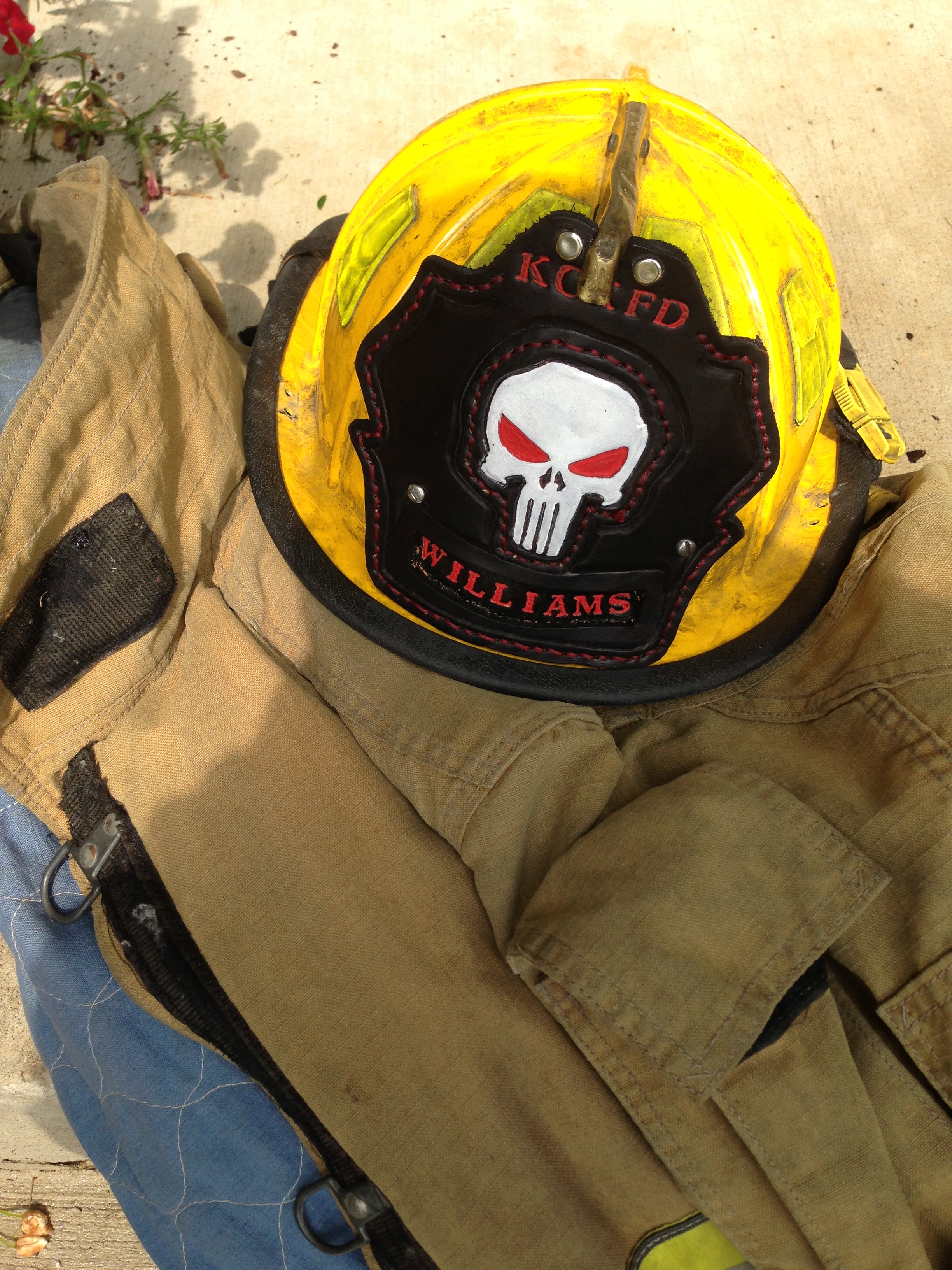 Custom Tooled Firefighter Helmet Front – Fire Helmet Shields