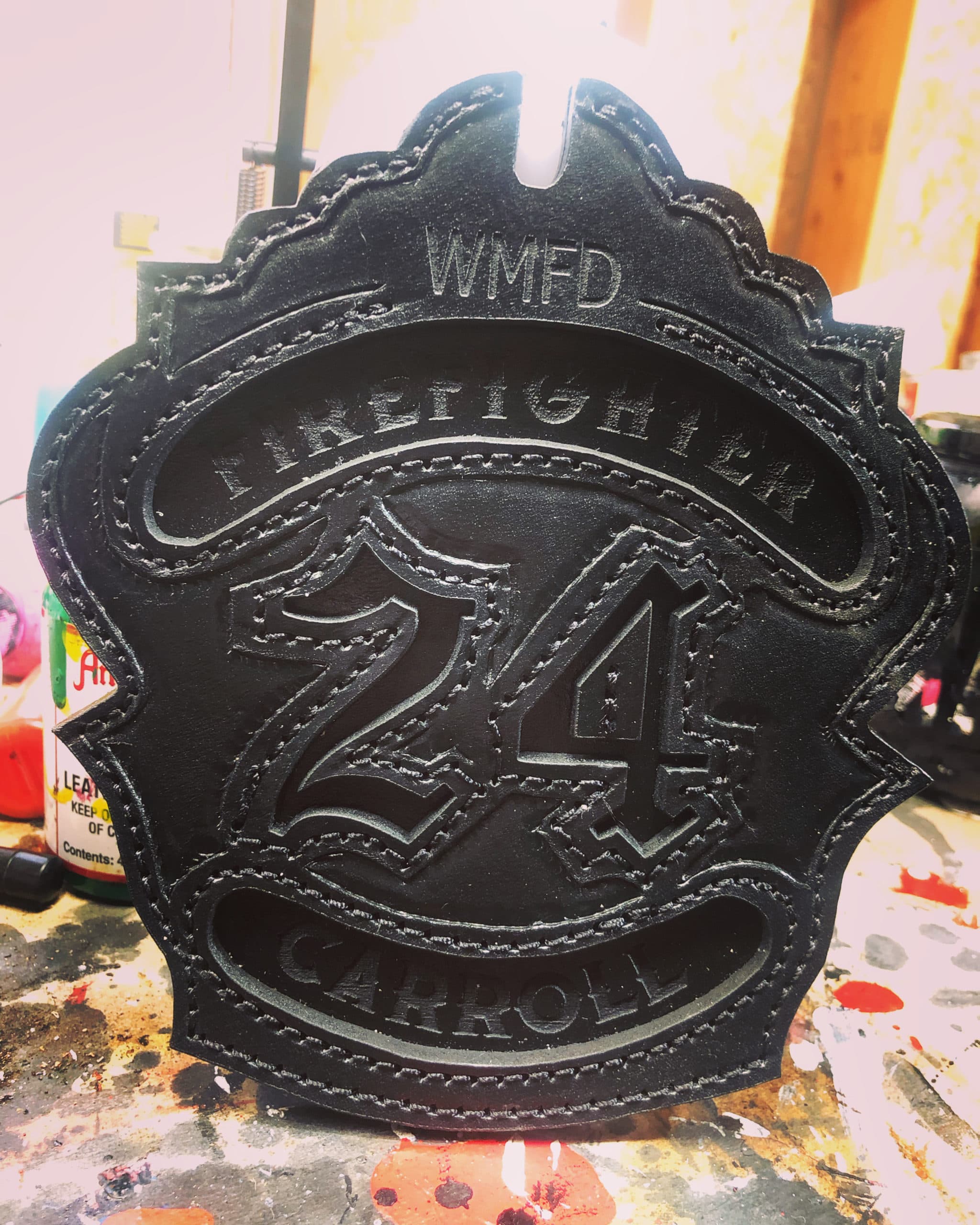 Blackout shield on helmet