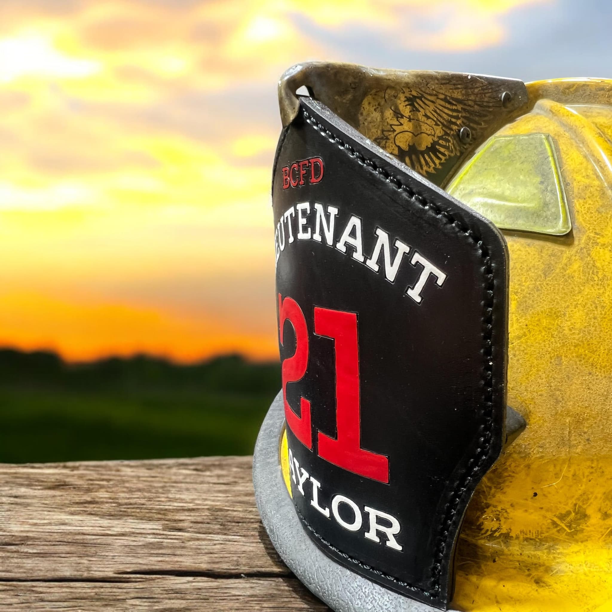 Custom Leather Fire Helmet Fronts — FDNY-Style Helmet Fronts | Fire ...