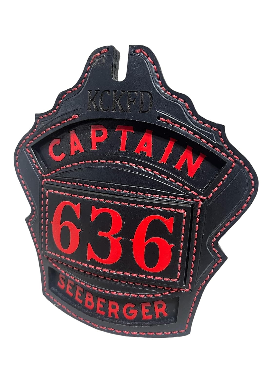 Custom Leather Fire Helmet Fronts — FDNY-Style Helmet Fronts | Fire ...