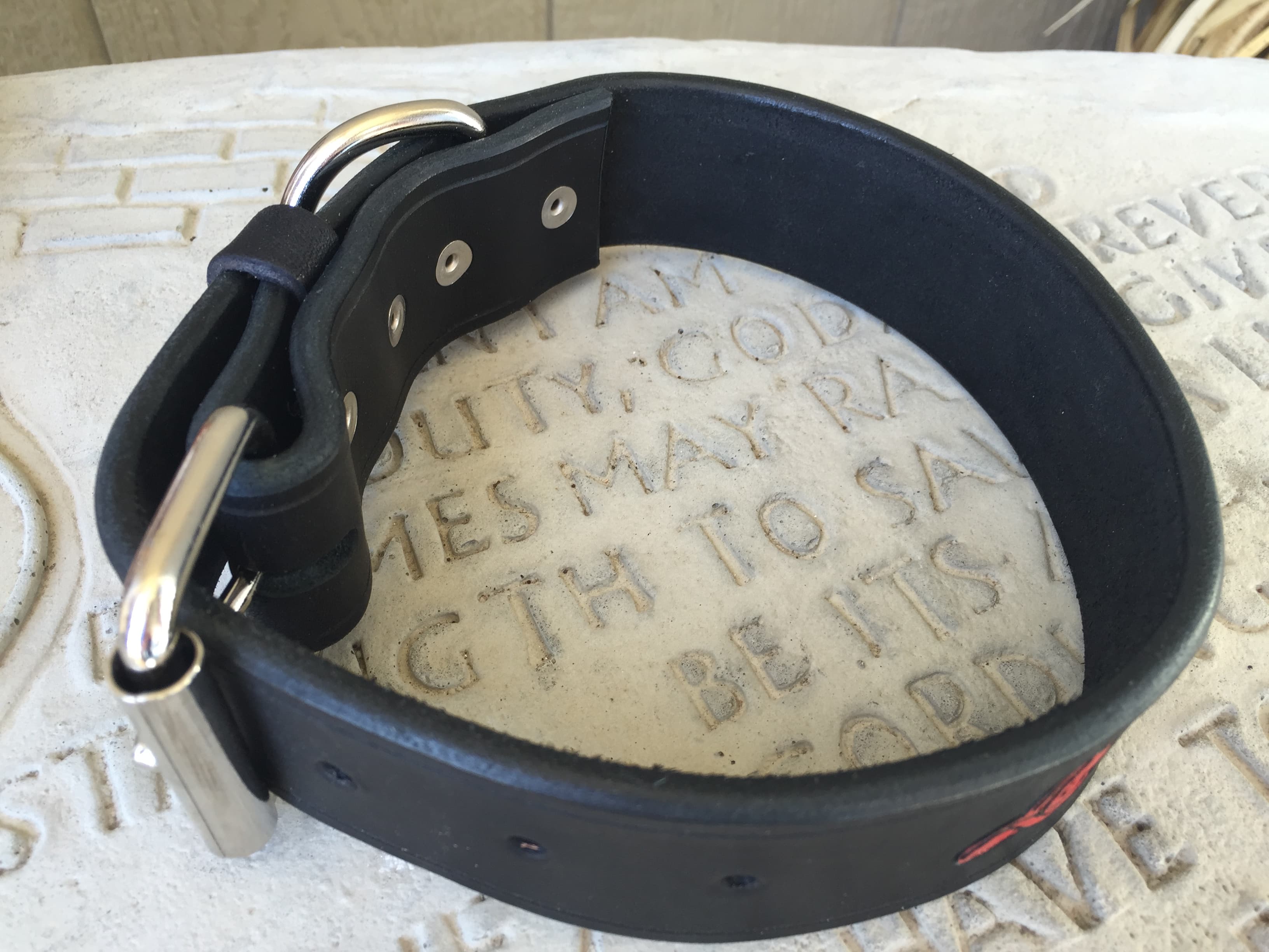 Custom personalized firefighter dog collar