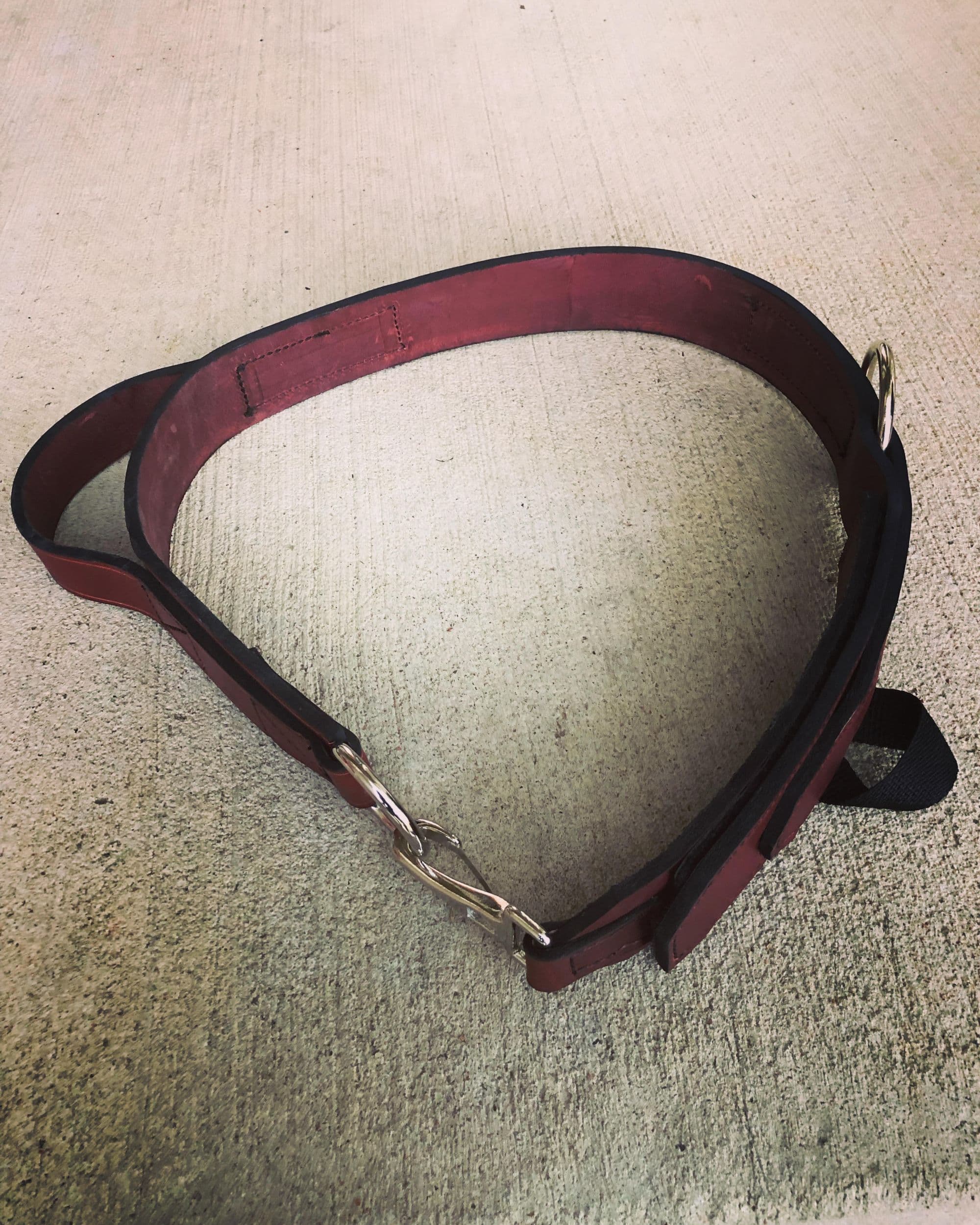 Firefighter truck belt with axe loop