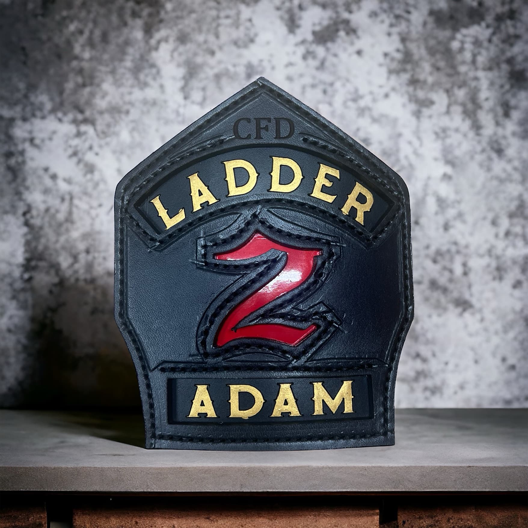 Classic shield custom text